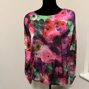 Women’s Jorge Perez Floral Long Sleeve Blouse